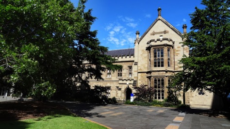 The old Law Quad, the oldest buildings remaining at the university